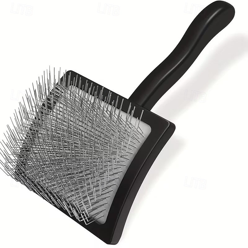 Black Long-Pin Pet Slicker Brush