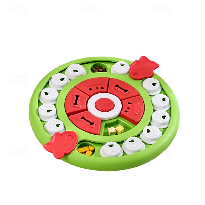 Green Round Pet Feeding Puzzle