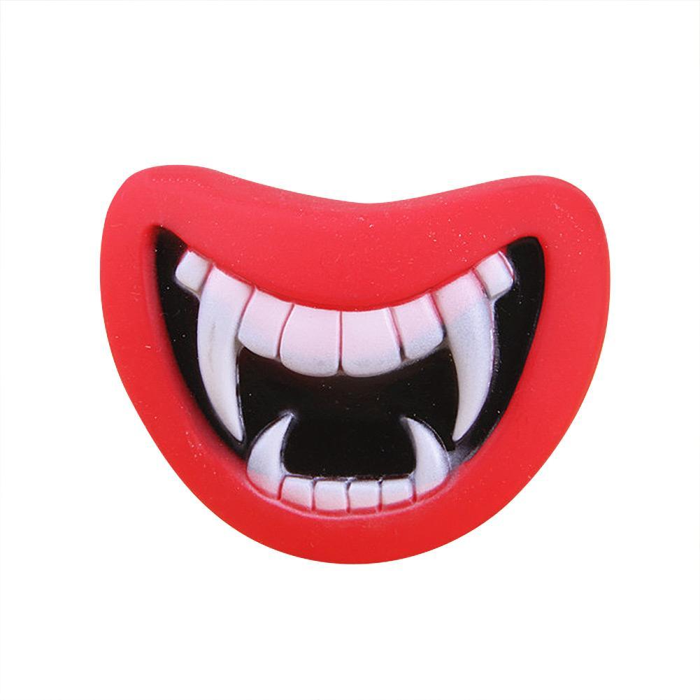 Red Mouth-Shaped Squeaky Dog Toy